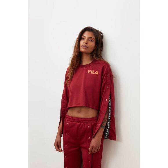 Fila Aurora Flared Crop Sweatshirt XS - Picture 2 of 7